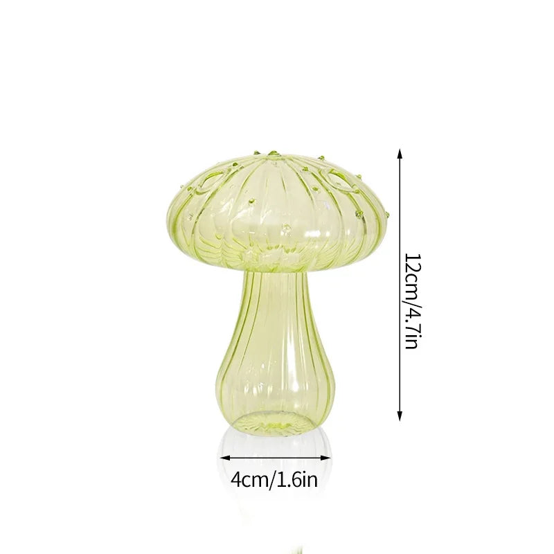 Mushroom Flower Glass Flower Pots Vase