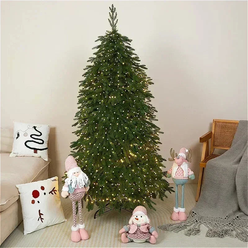 PE Artificial Christmas Tree with Lights Fir Tree