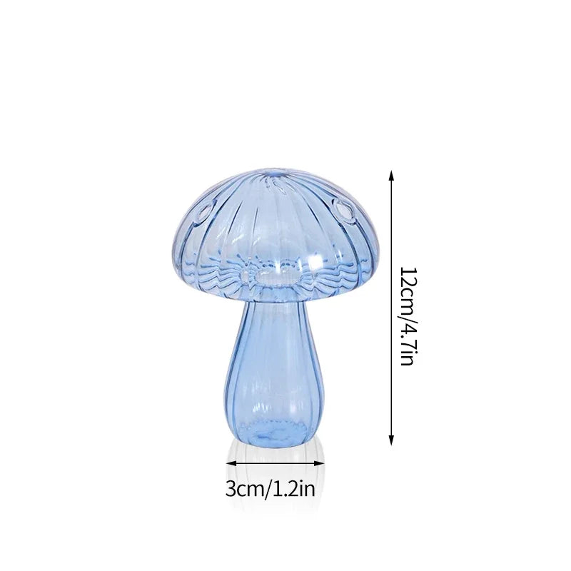 Mushroom Flower Glass Flower Pots Vase