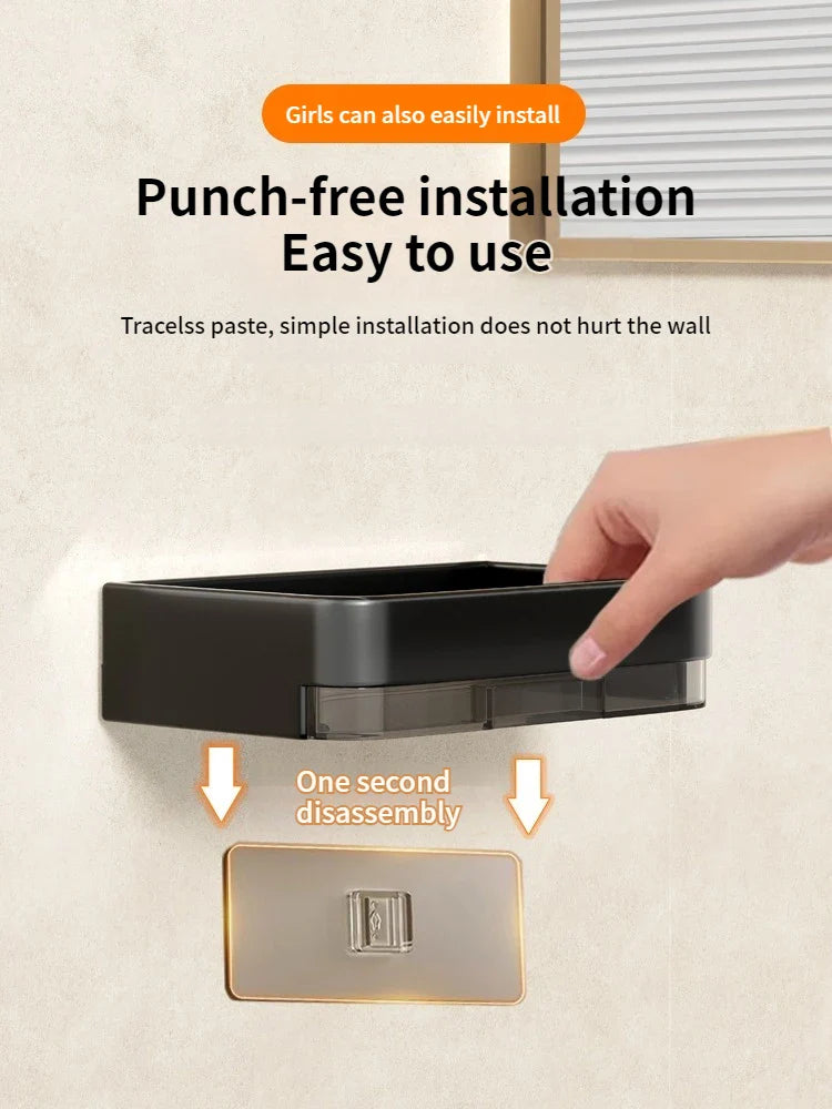 no punch Soap Storage Rack