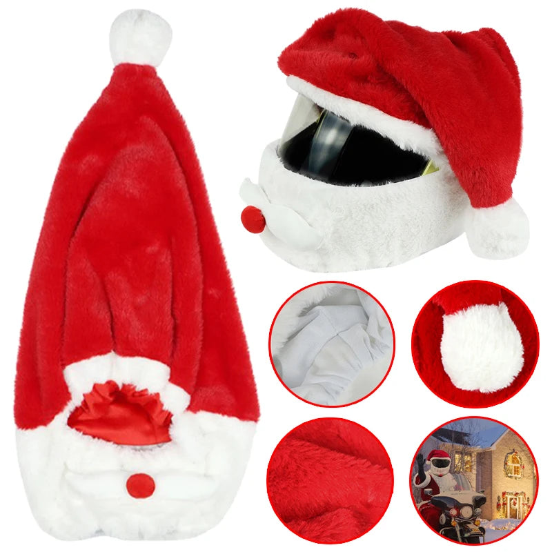 Motorcycle Helmet Christmas Hat