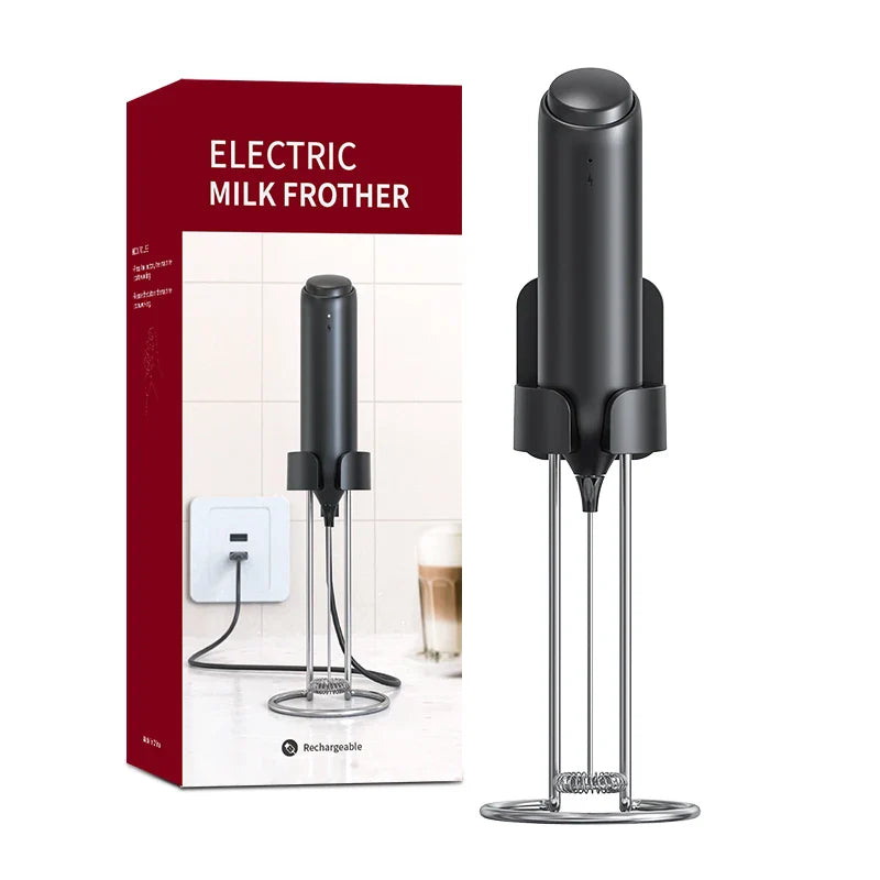 Wireless Electric Milk Frother Whisk Egg