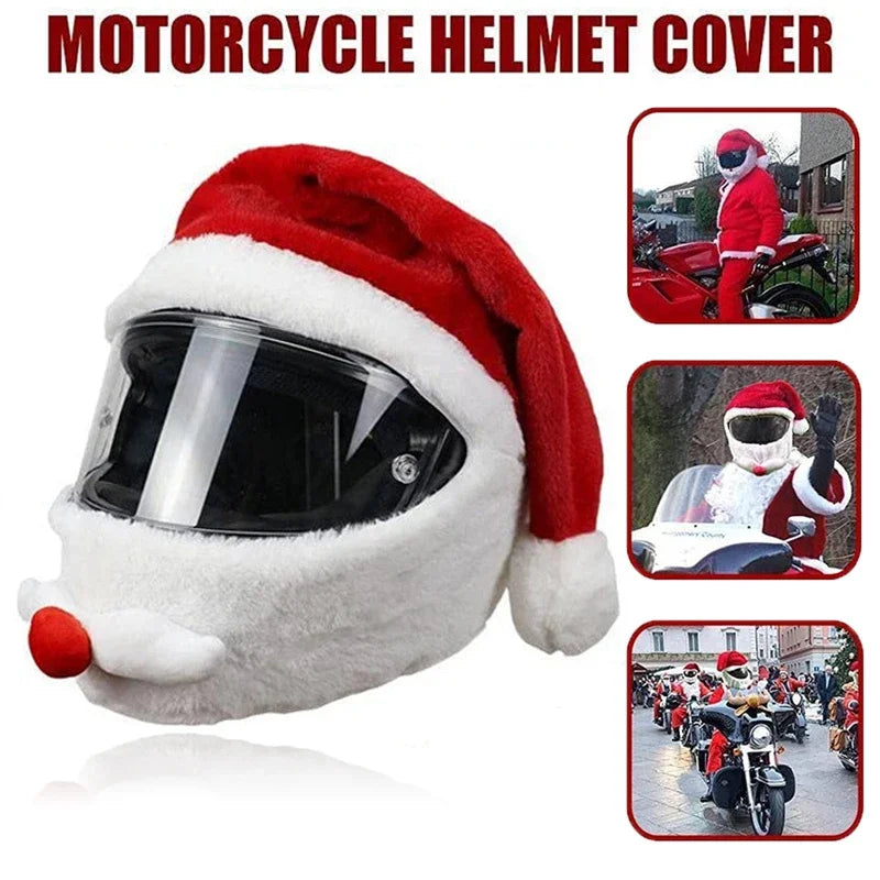 Motorcycle Helmet Christmas Hat