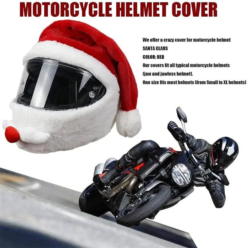 Motorcycle Helmet Christmas Hat