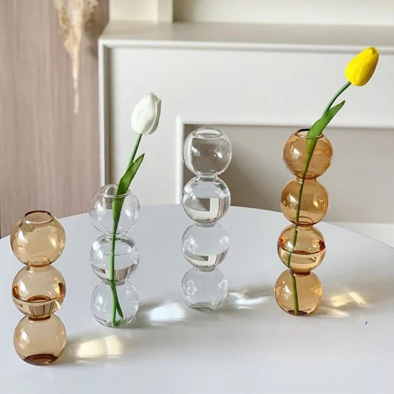 Mushroom Flower Glass Flower Pots Vase