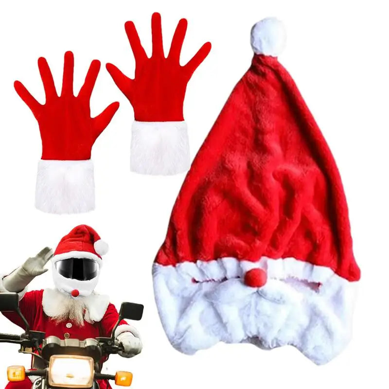 Christmas Gloves Helmet decoration